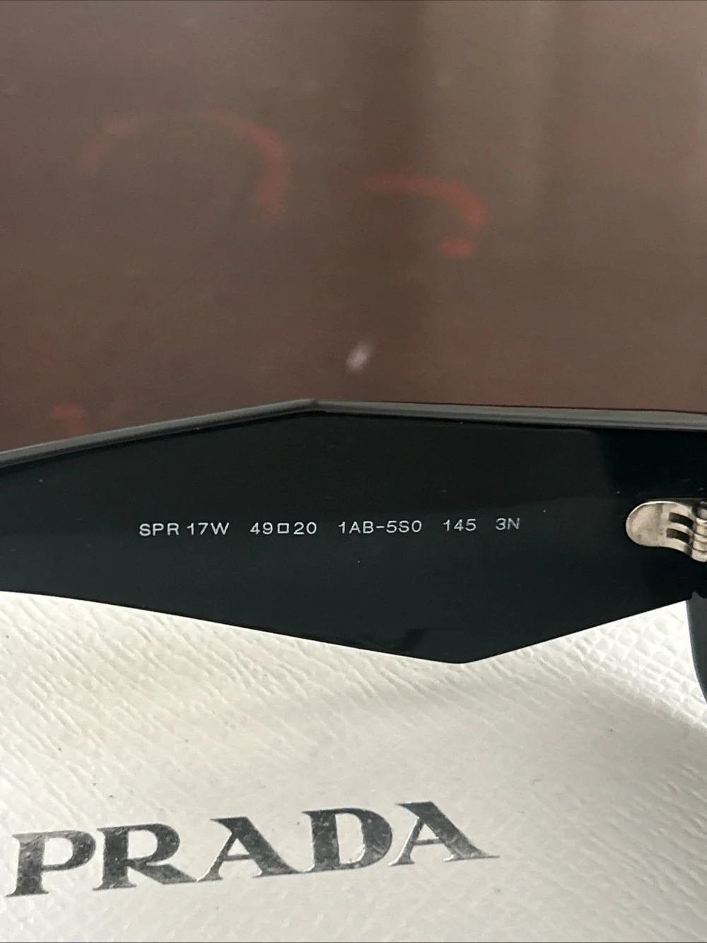 Prada Black Geometric Rectangle Women's Sunglasses